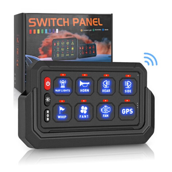 Professional Wireless 8 Gang Switch Panel 12V 24V - Image 2