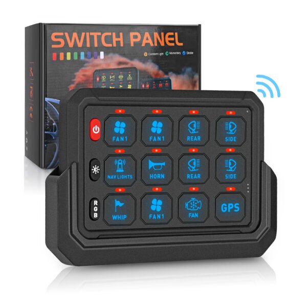 Universal Wireless 12 Gang Switch Panel for Toyota 4x4 Car - Image 2