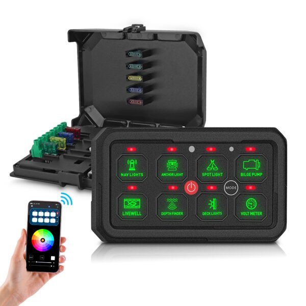 Universal 8 Gang Switch Panelfor Car Mods Boat - Image 2