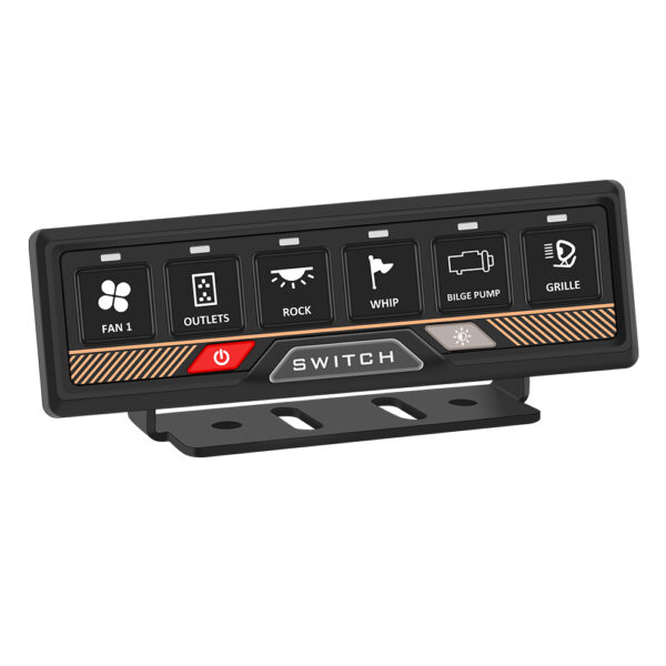 RGB APP Control 6 Gang Car Switch Panel - Image 5