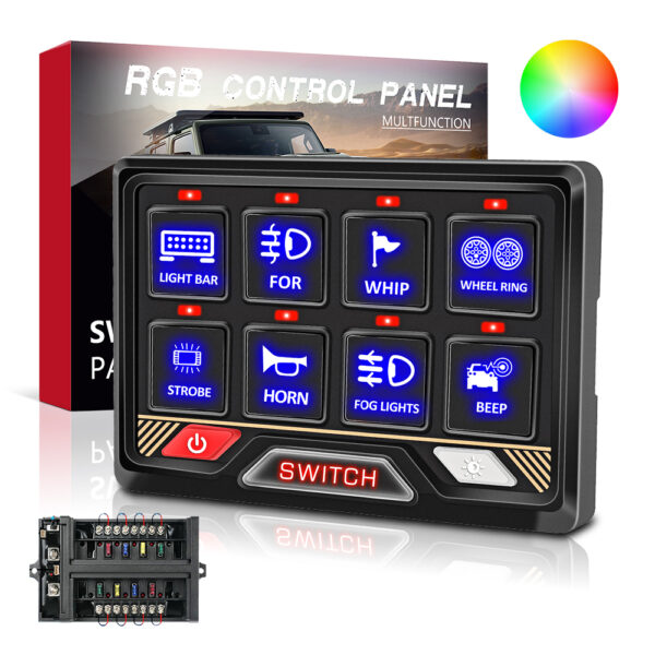 New Arrival Auto Switch Panel 8 Gang Switch Panel for Car&Truck - Image 2