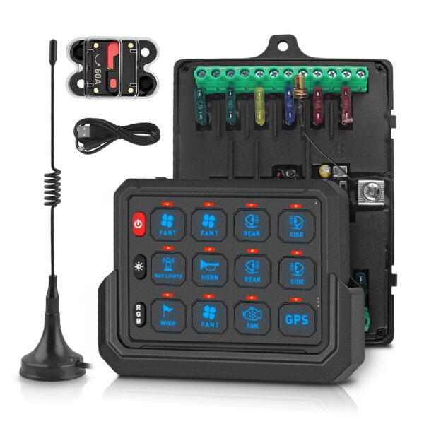 Universal Wireless 12 Gang Switch Panel for Toyota 4x4 Car