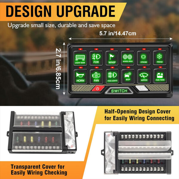 OEM APP Control 12 Gang Switch Panel - Image 3