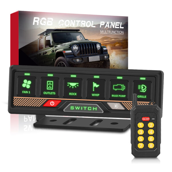 Universal 6 Gang Wireless Remote Control Switch Panel for Trucks Boats - Image 4