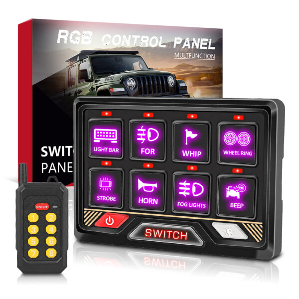 Wireless Remote Control 8 Gang Universal Switch Panel - Image 2