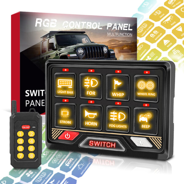 Wireless Remote Control 8 Gang Universal Switch Panel - Image 3