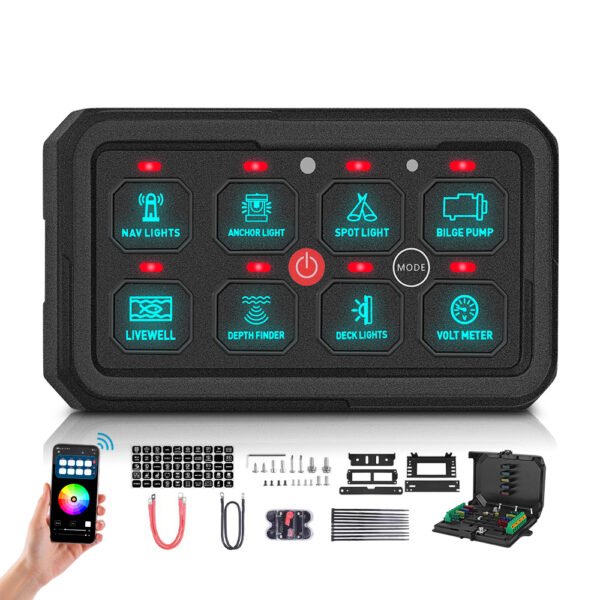 Universal 8 Gang Switch Panelfor Car Mods Boat - Image 4
