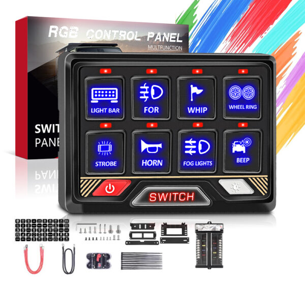New Arrival Auto Switch Panel 8 Gang Switch Panel for Car&Truck