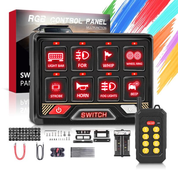Wireless Remote Control 8 Gang Universal Switch Panel - Image 4