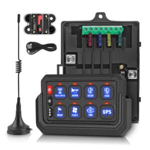 8 Gang Wireless RGB Switch Panel for 12V/24V Vehicles