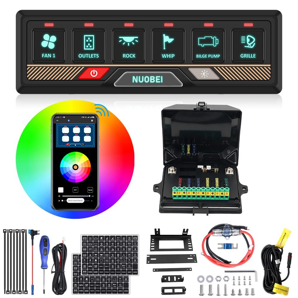 SAM-BNSP06 Bluetooth APP Control 6 Gang Switch Panel