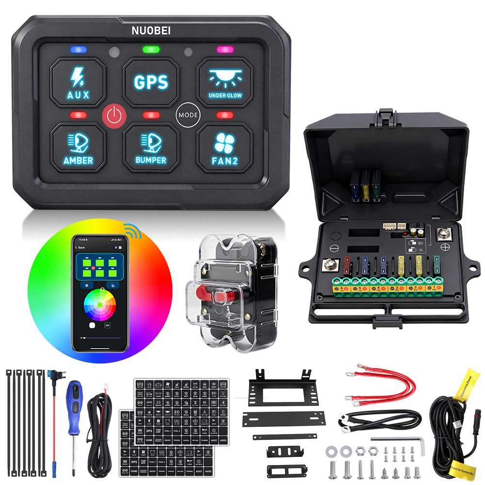 SAM-BPDSP06 Bluetooth APP Control 6 Gang Switch Panel