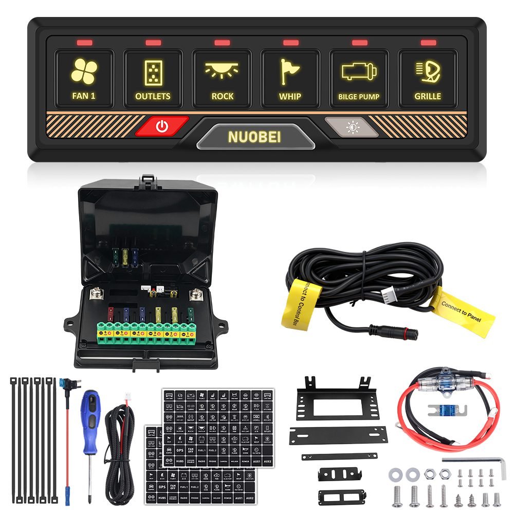SAM-NSP06 Wire Control 6 Gang Switch Panel