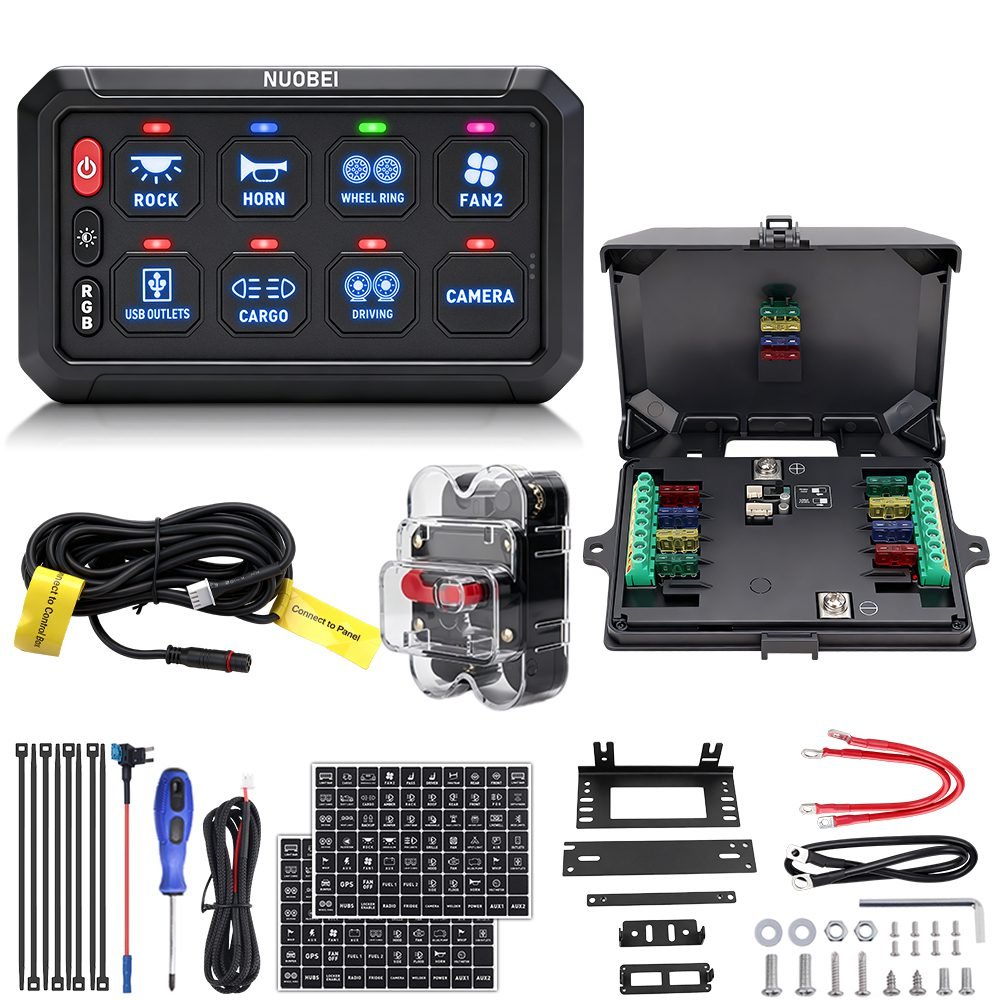SAM-SP08 Wire Control 8 Gang Switch Panel