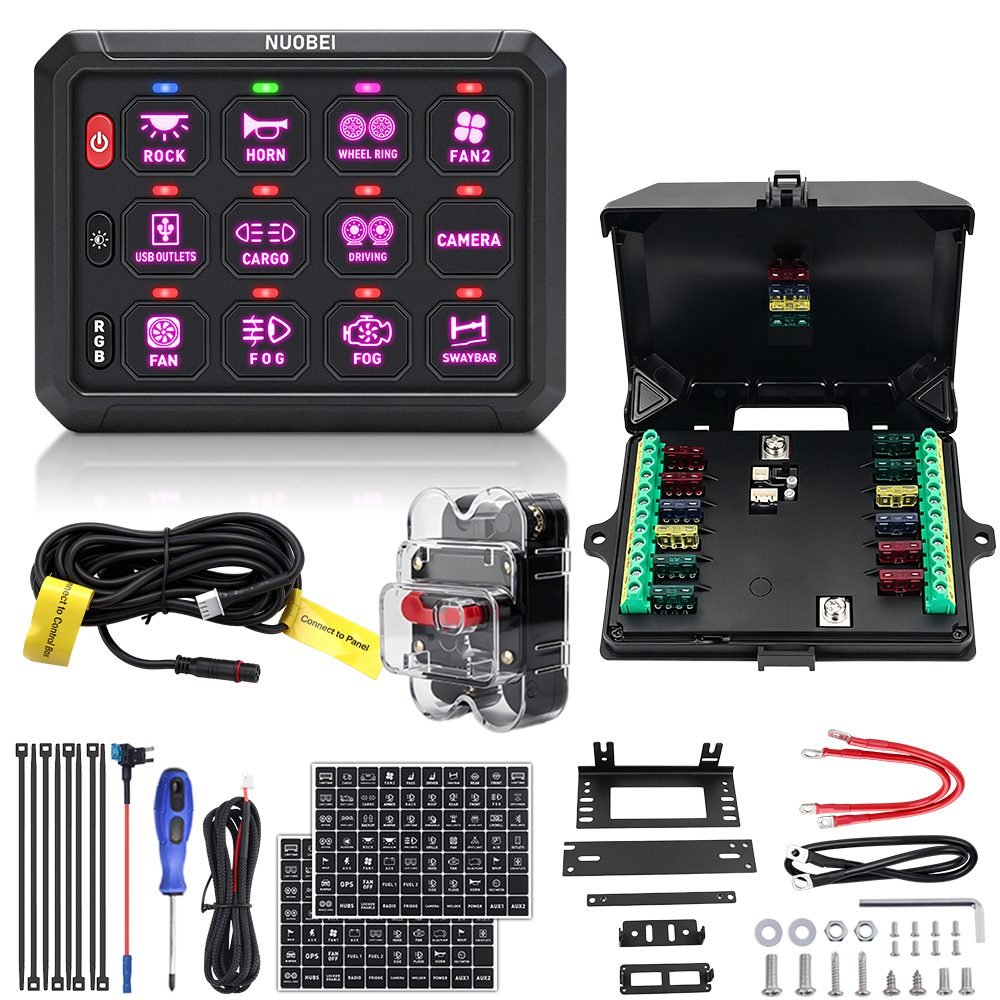 SAM-SP12 Wire Control 12 Gang Switch Panel