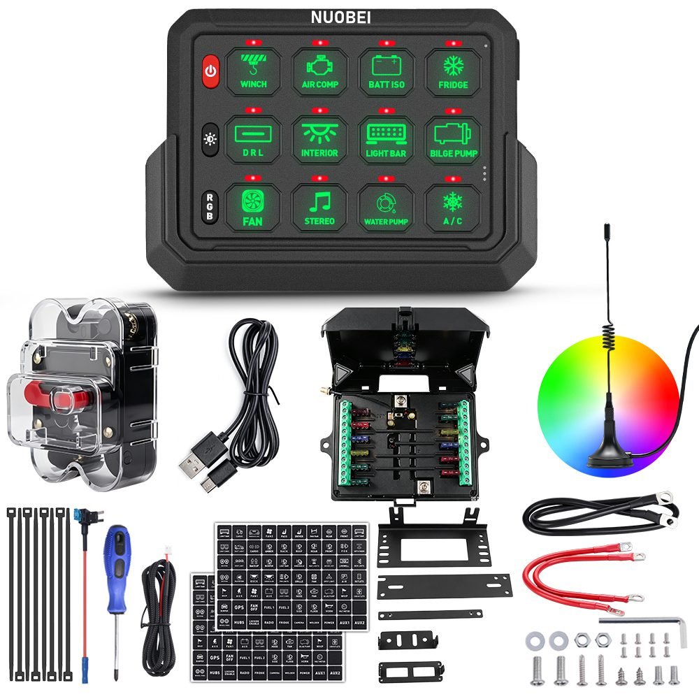 SAM-WSP12 Aluminum Wireless 12 Gang Switch Panel
